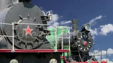 古代蒸汽机车，俄罗斯莫斯科铁路博物馆，里兹斯基火车站，里兹斯基沃克扎尔，里加站